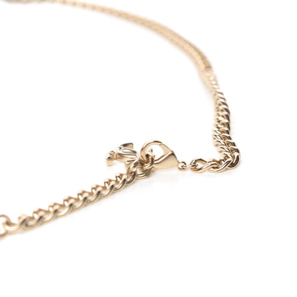 Chanel Lambskin Pearl Chain Camellia Fancy Belt 80 Black Gold 4 of 6