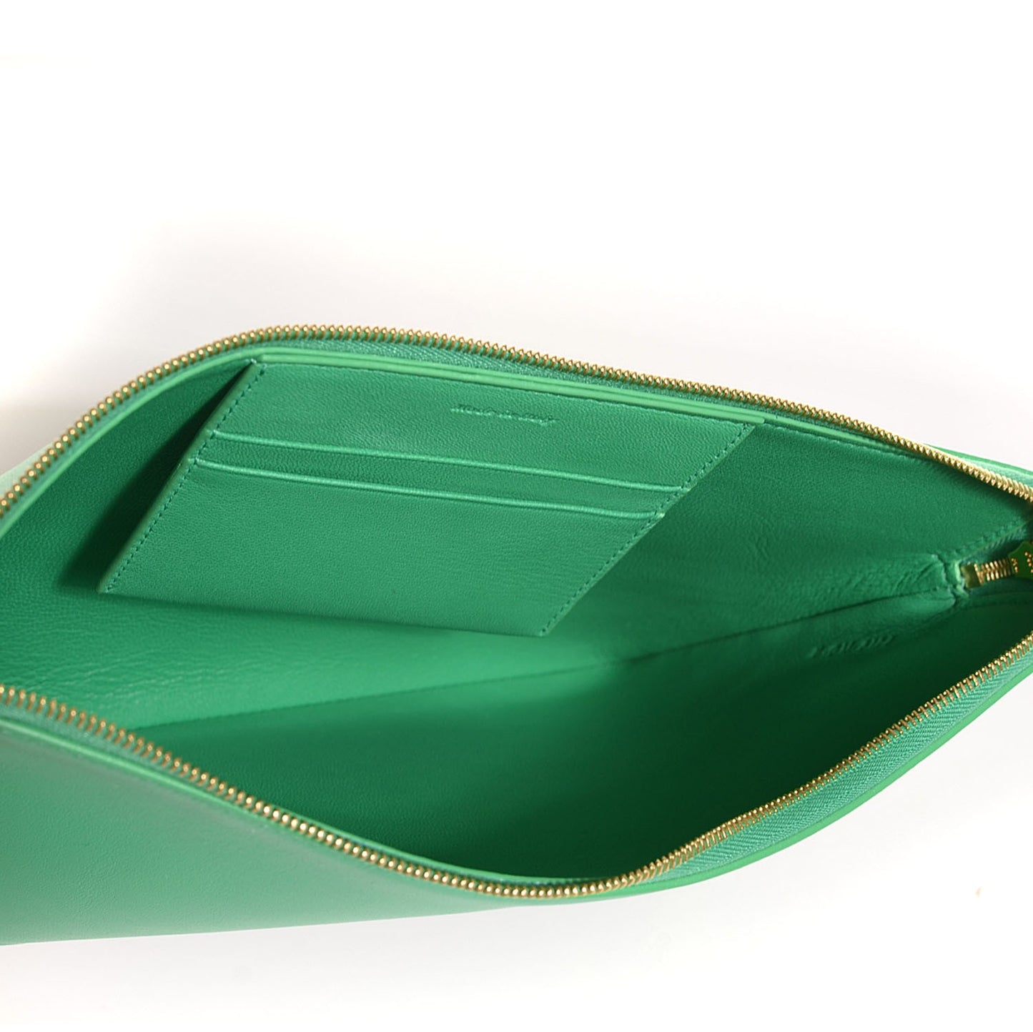 Lambskin Bi-Color Solo Clutch Pouch Palm