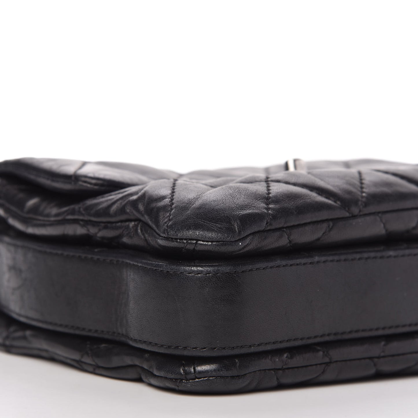 Lambskin Quilted Mini Chanel 3 Flap Black