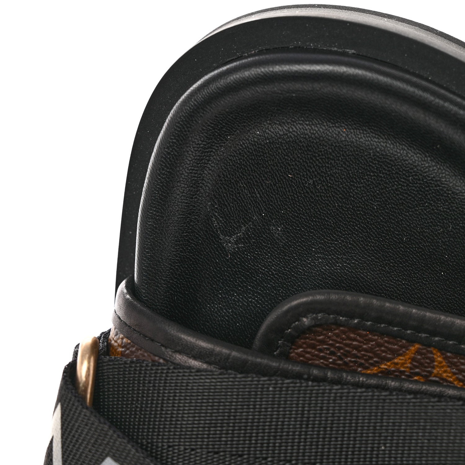 Louis Vuitton Monogram Eclipse Mens Honolulu Mules 7.5 Black 10 of 14