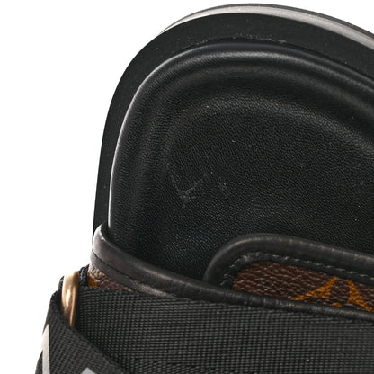 Louis Vuitton Monogram Eclipse Mens Honolulu Mules 7.5 Black 10 of 14