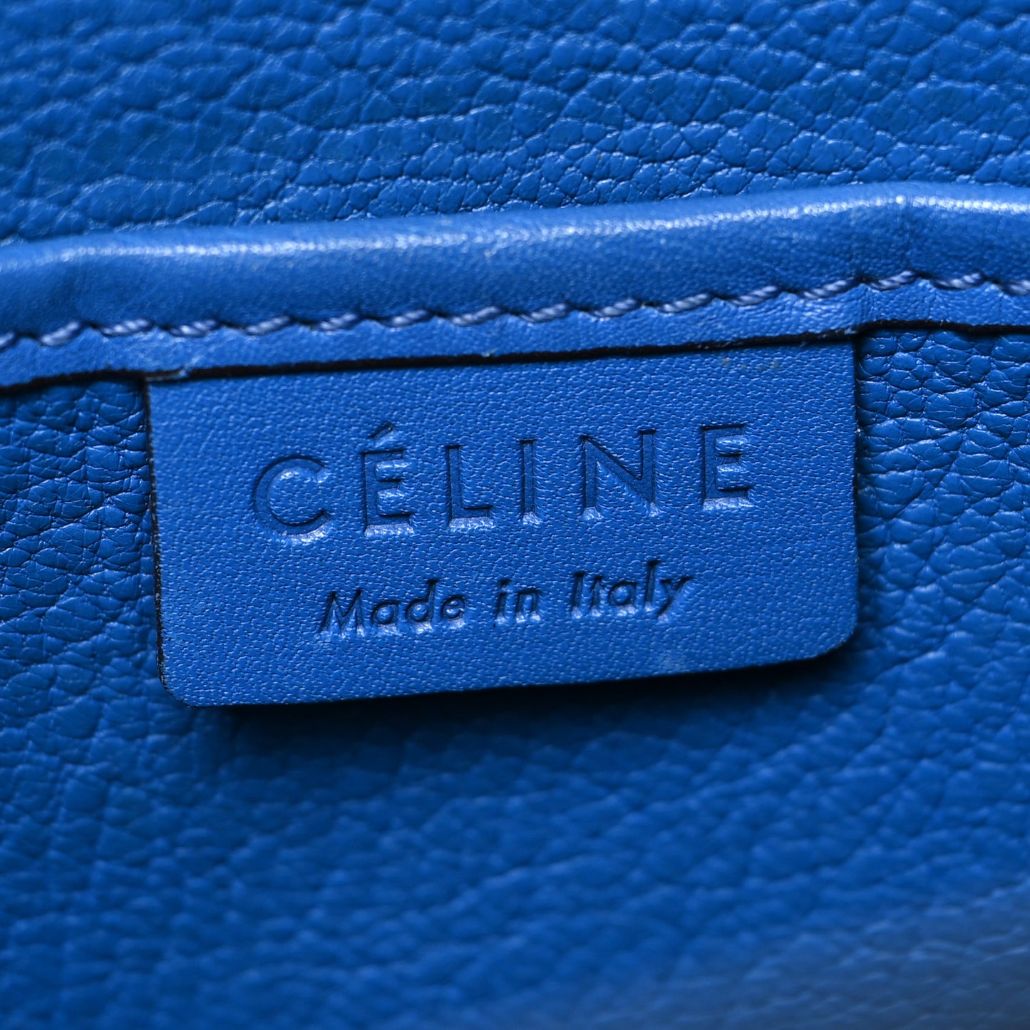 Smooth Calfskin Nano Luggage Royal Blue
