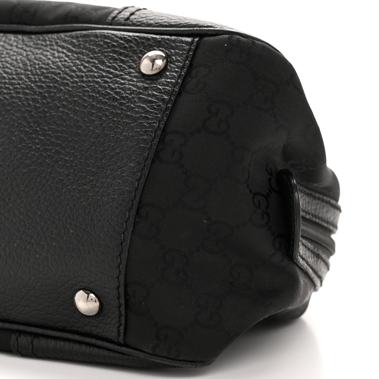 Gucci Canvas Monogram Web Princy Boston Black 10 of 12