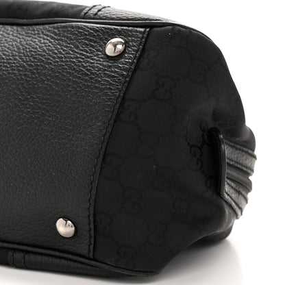 Gucci Canvas Monogram Web Princy Boston Black 10 of 12