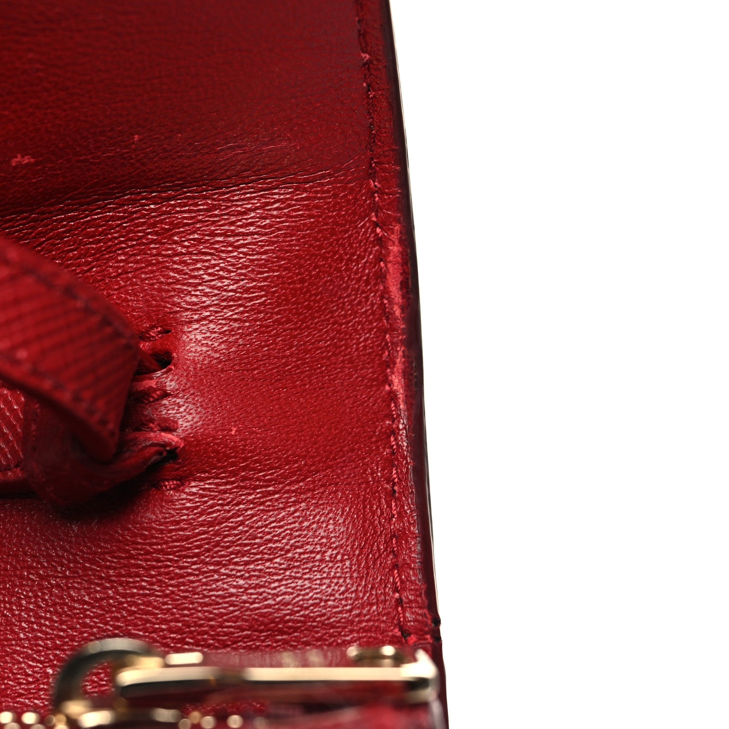 Prada Saffiano Fiocco Bow Flap Wallet Fuoco 13 of 13