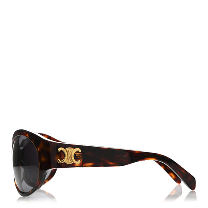 Celine Acetate Round Sunglasses CL40271I Havana 3 of 7