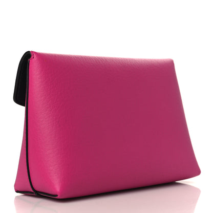 Mulberry Classic Grain Calfskin Darley Cosmetic Pouch Pink 3 of 9