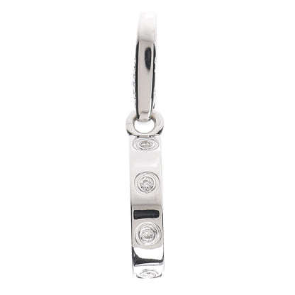 Cartier 18K White Gold Diamond LOVE Ring Charm 1 of 5