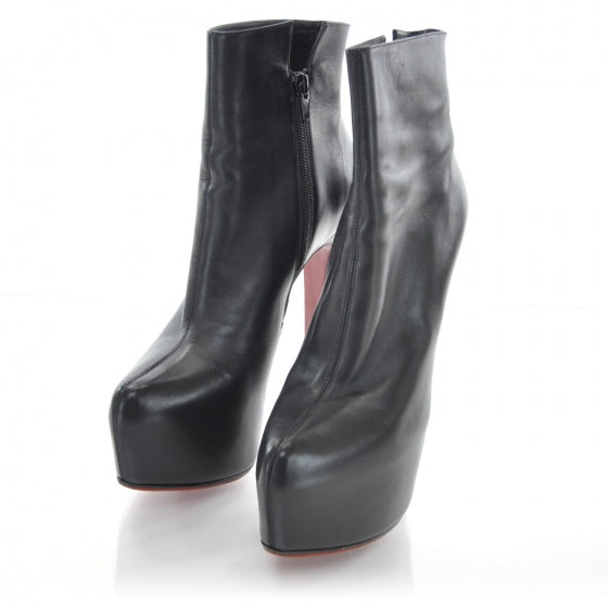 Calfskin Daf Booty 160 Ankle Boots 38.5 Black