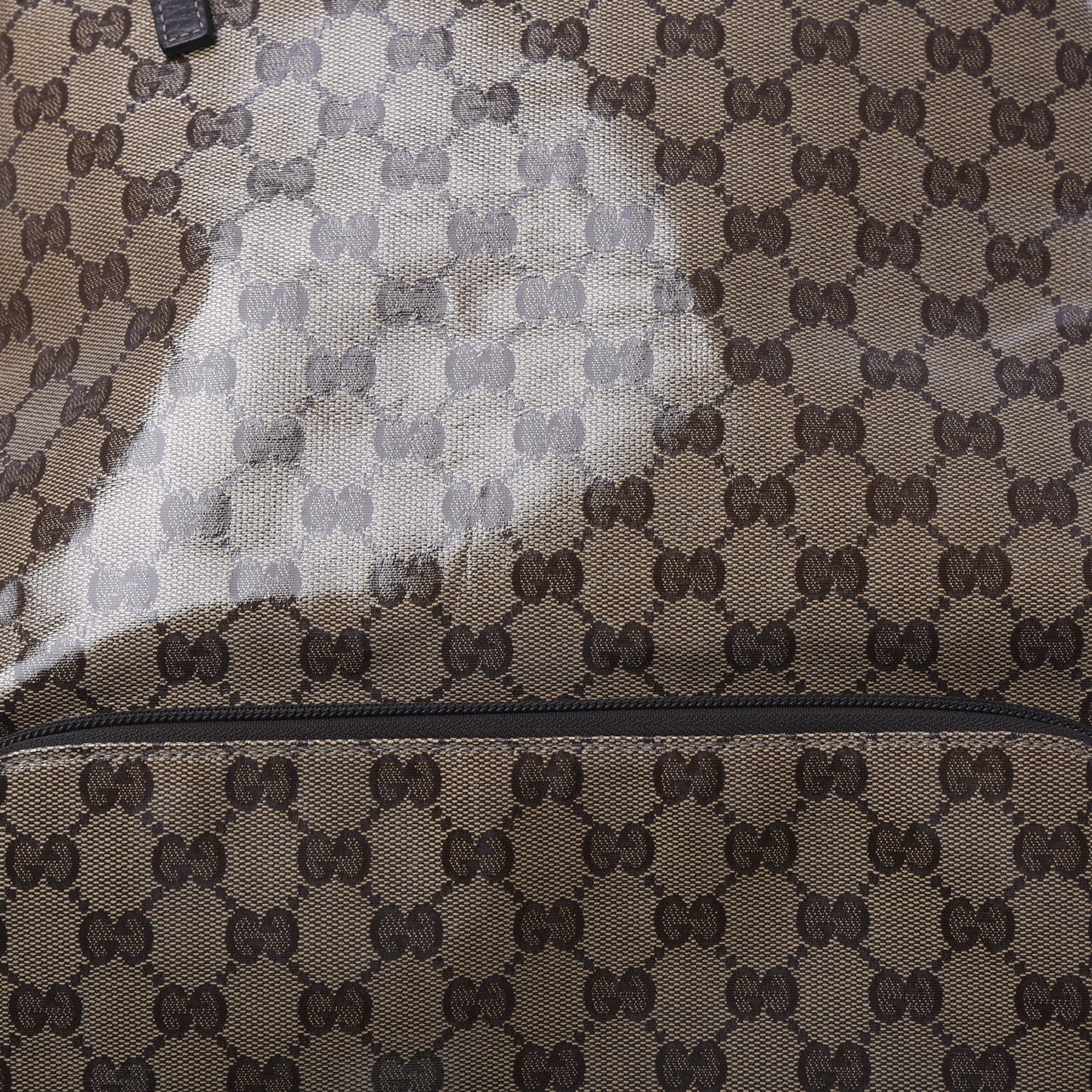 Crystal Monogram Backpack Dark Brown