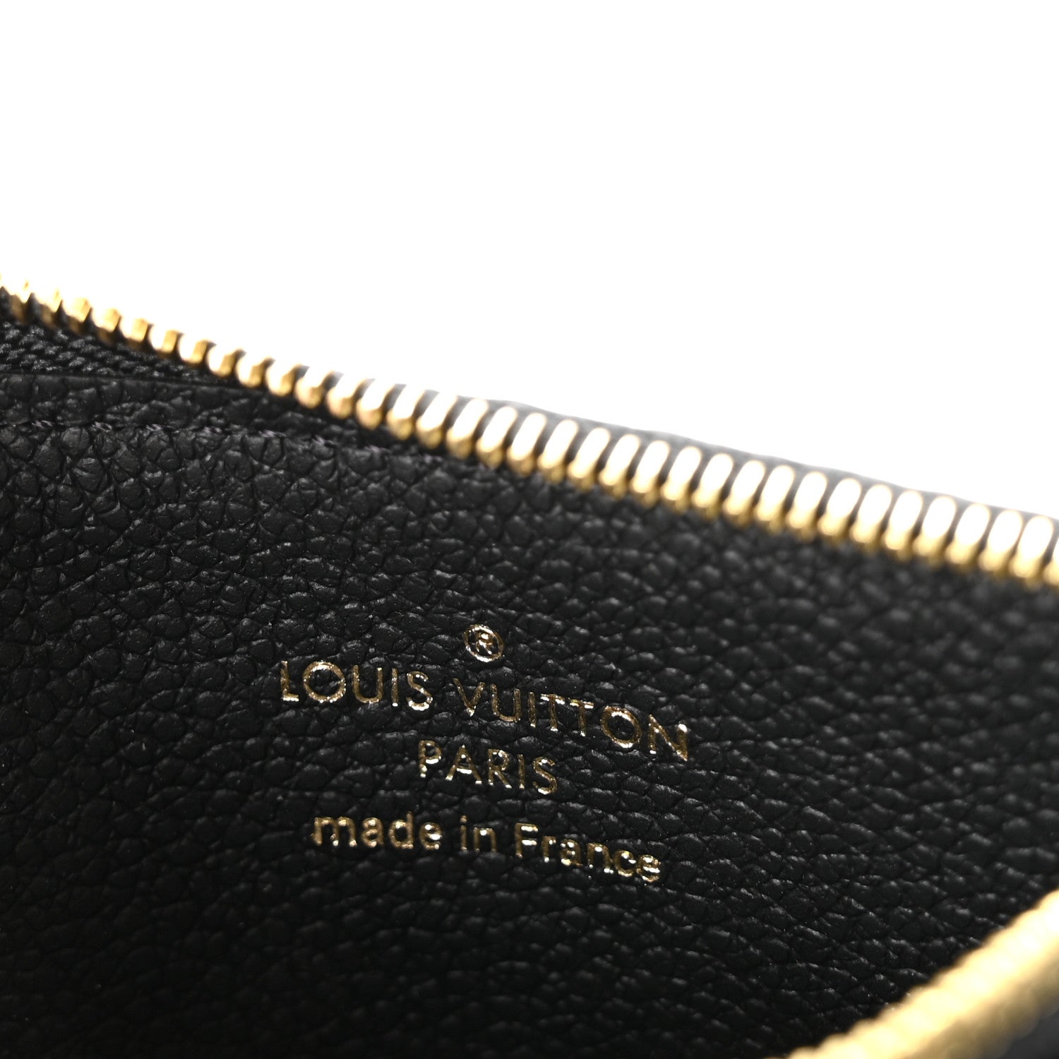 Louis Vuitton Empreinte Monogram Zipped Romy Card Holder Black 6 of 7