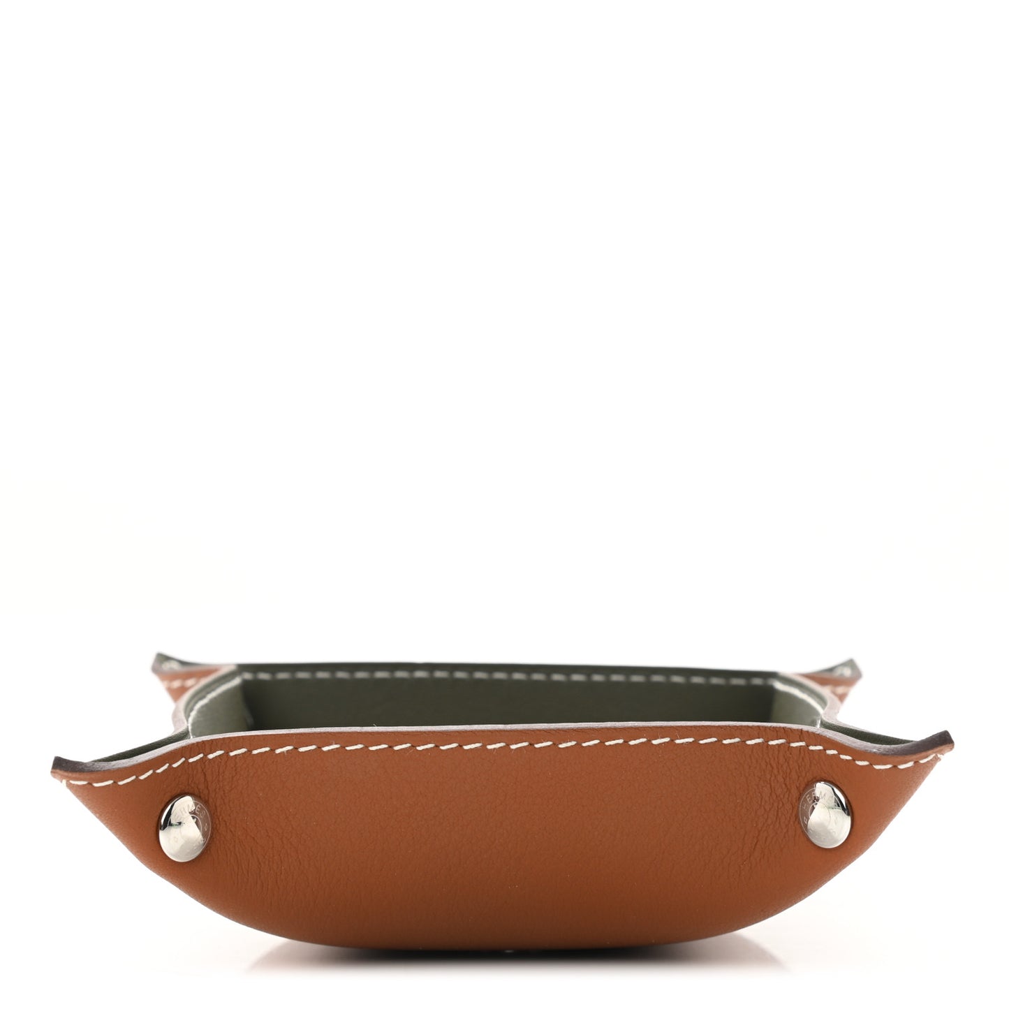 Taurillon Clemence Swift Mini Mises et Relances Change Tray Vert Veronese Fauve