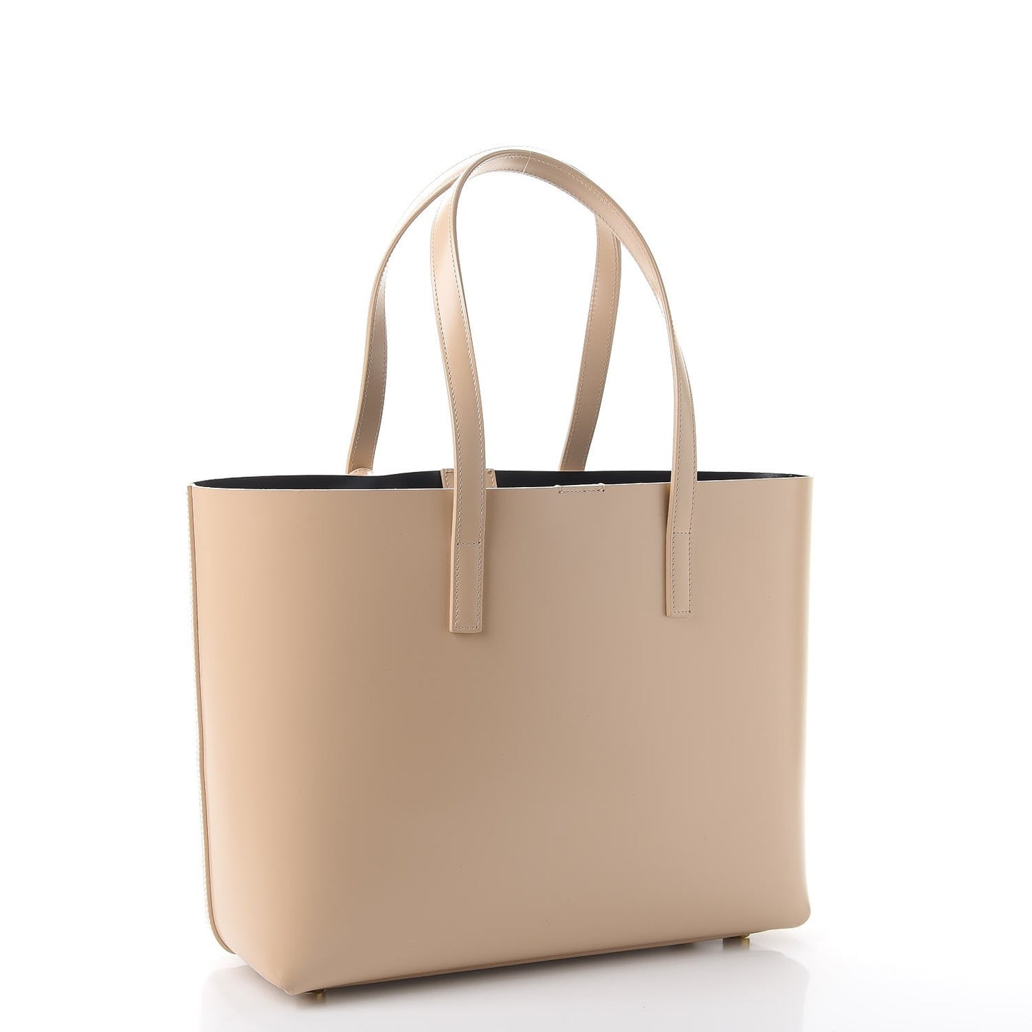 Calfskin Classic Monogram Double Face Tote Nude Powder