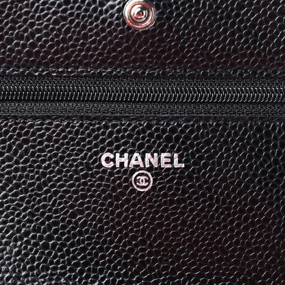 Chanel Caviar Quilted Wallet On Chain WOC Black 6 of 10
