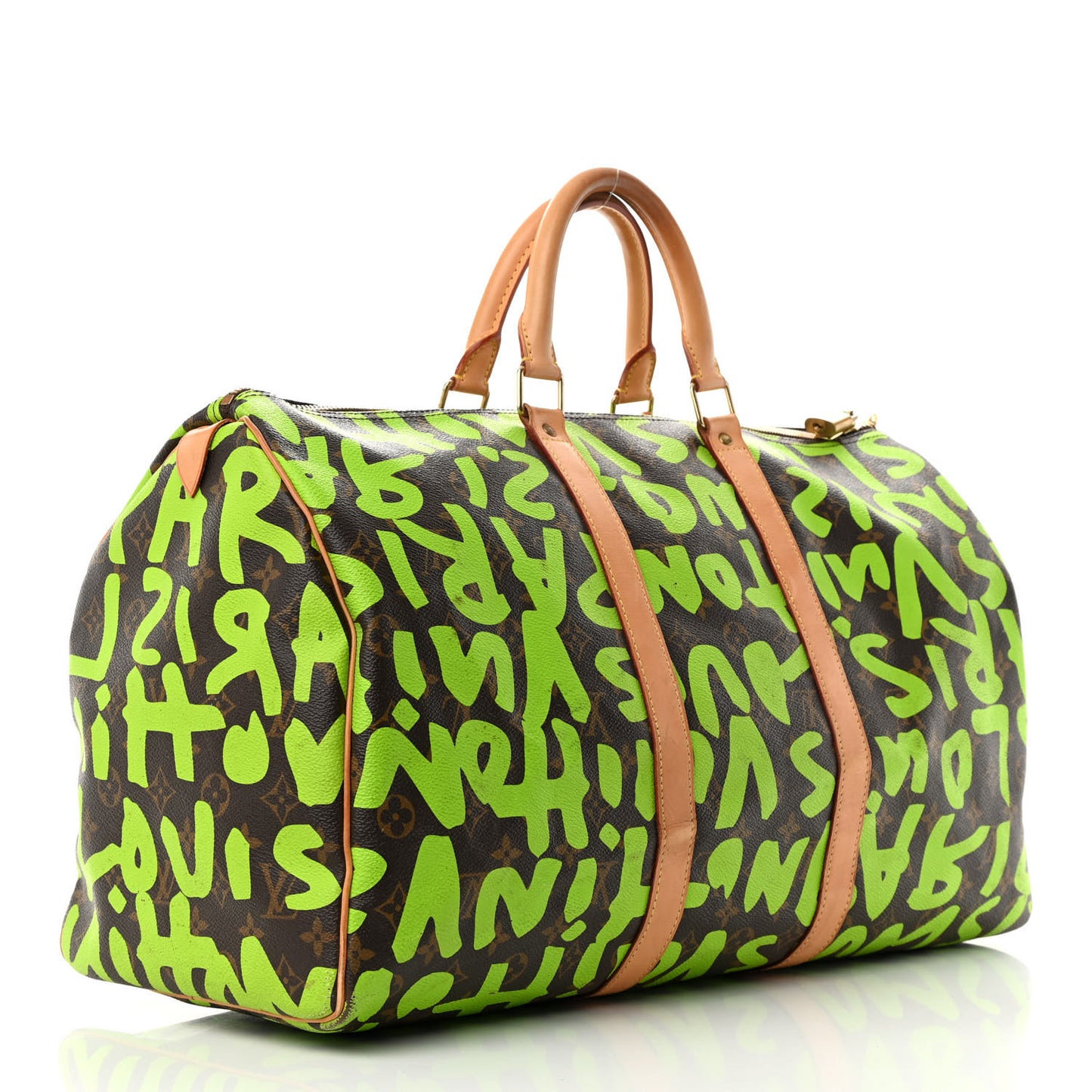 Monogram Graffiti Keepall 50 Green