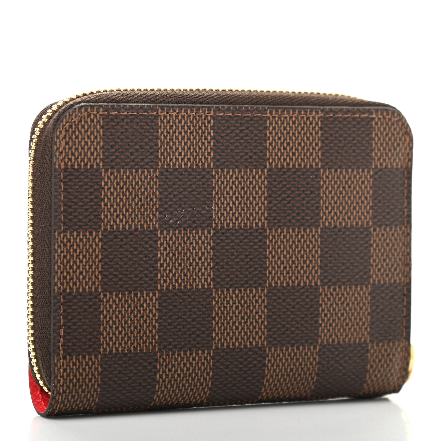 Louis Vuitton Damier Ebene 2021 Christmas Animation London Zippy Coin Purse Red 3 of 7