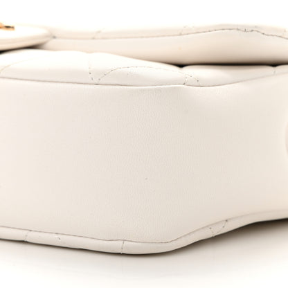 Chanel Lambskin Quilted Resin Bi-Color Chain Flap Bag White 10 of 15