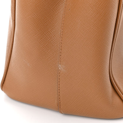 Prada Saffiano Medium Galleria Double Zip Tote Caramel 10 of 15
