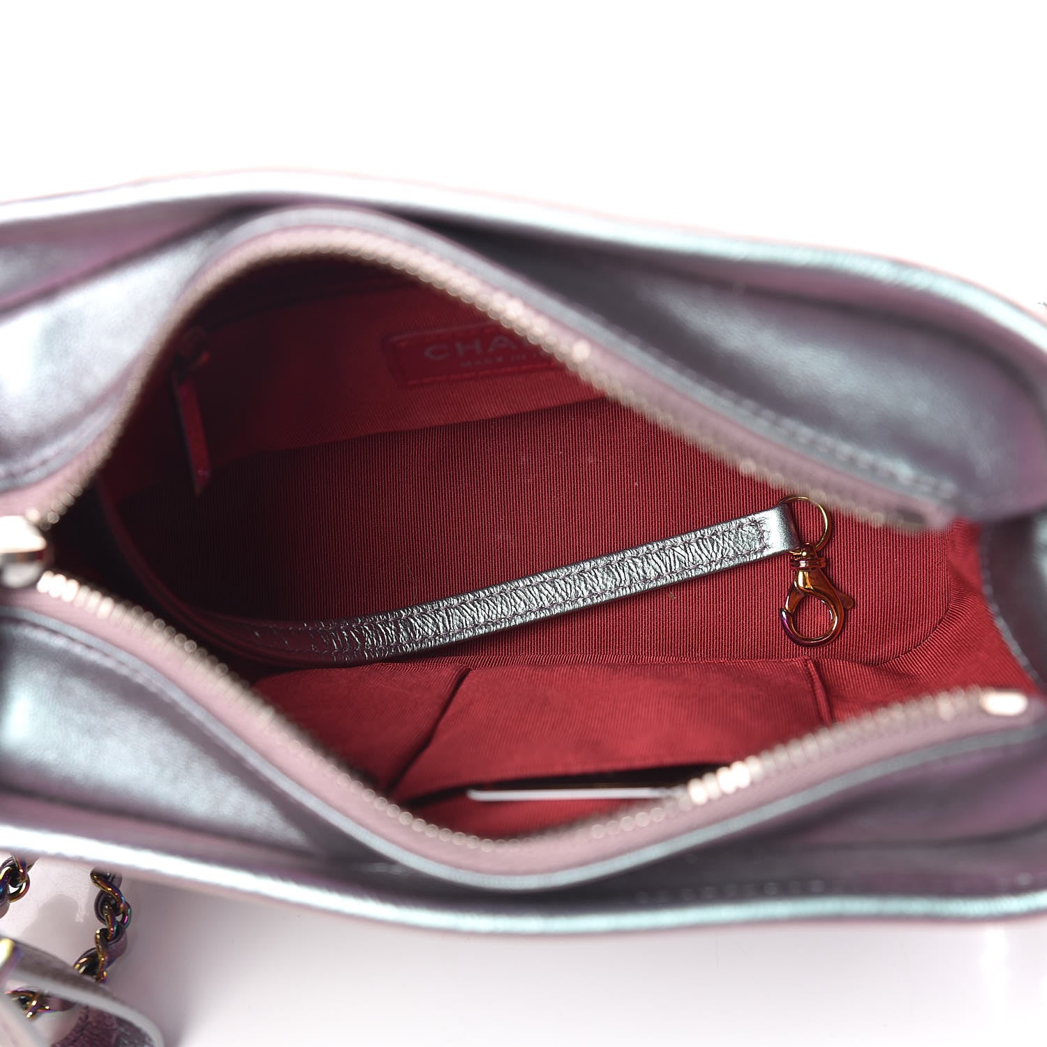 Chanel Iridescent Lambskin Calfskin Quilted Small Gabrielle Hobo Light Purple 5 of 11