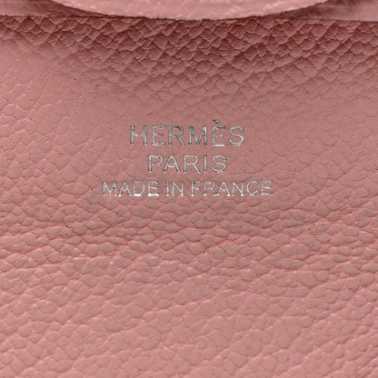 Hermes Chevre Mysore Verso Bastia Coin Purse Rose Confetti Brique 5 of 10