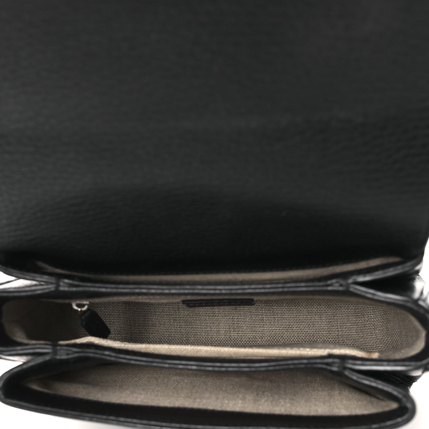 Dollar Calfskin Interlocking G Crossbody Bag Black