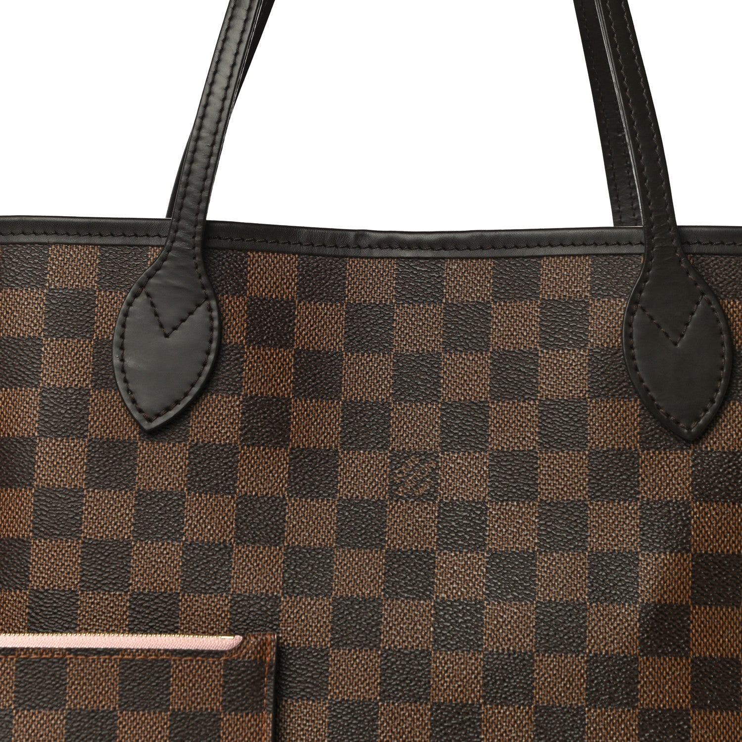 Louis Vuitton Damier Ebene Neo Neverfull MM Rose Ballerine 14 of 14