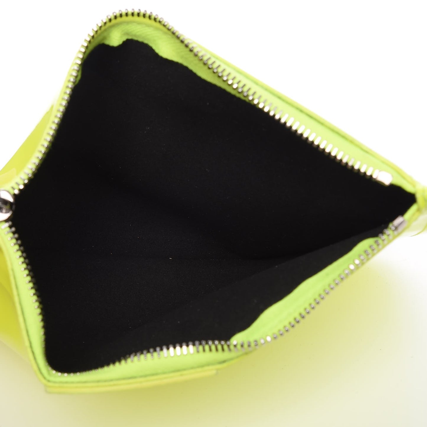 Calfskin Small Antigona Tote Black Neon Yellow