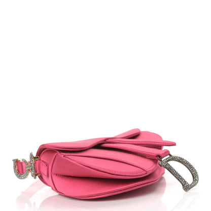 Christian Dior Satin Crystal Mini Saddle Bag Light Shock 4 of 8
