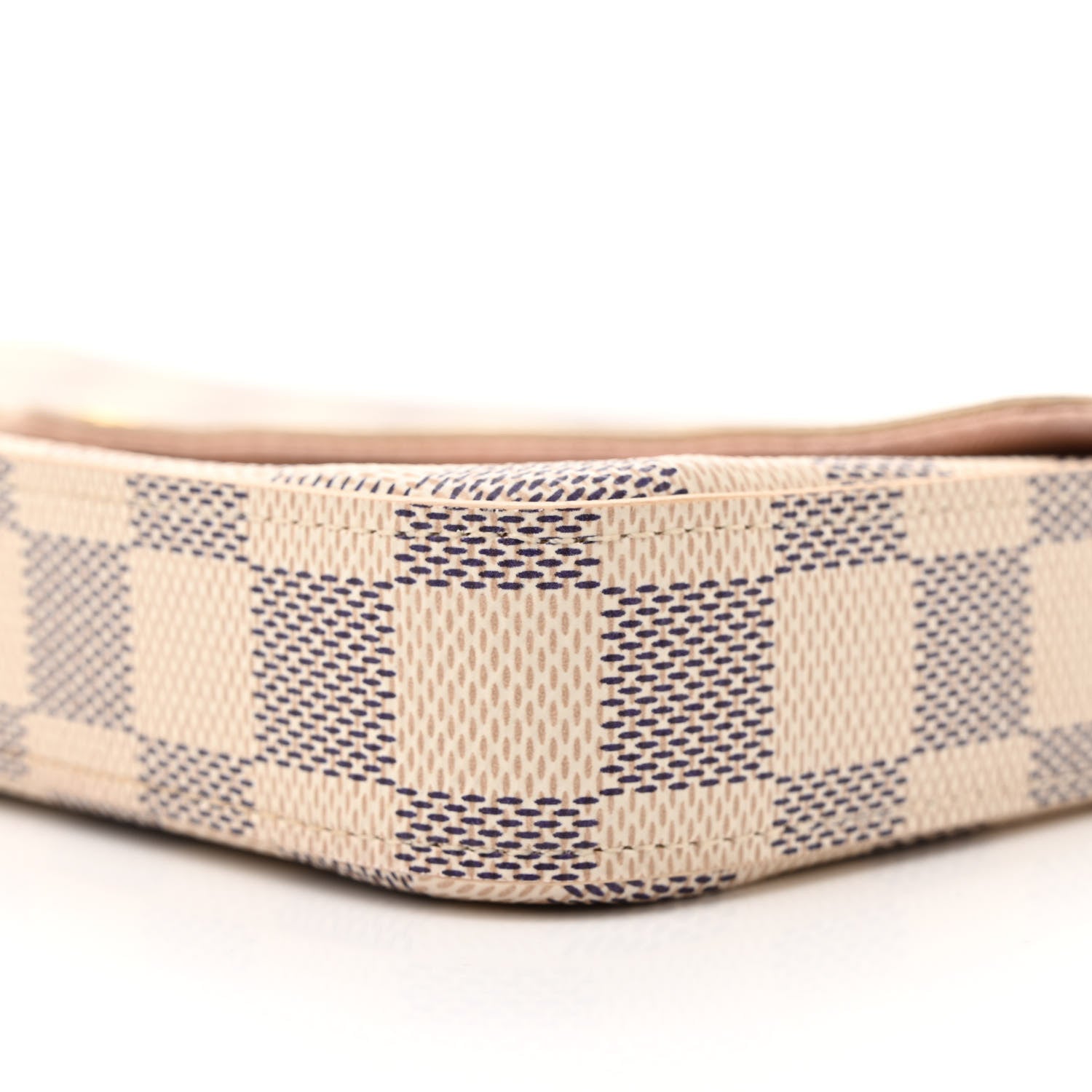 Louis Vuitton Damier Azur Pochette Felicie Chain Wallet Rose Ballerine 11 of 12