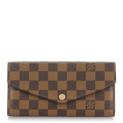 Louis Vuitton Damier Ebene Sarah Wallet NM 1 of 8