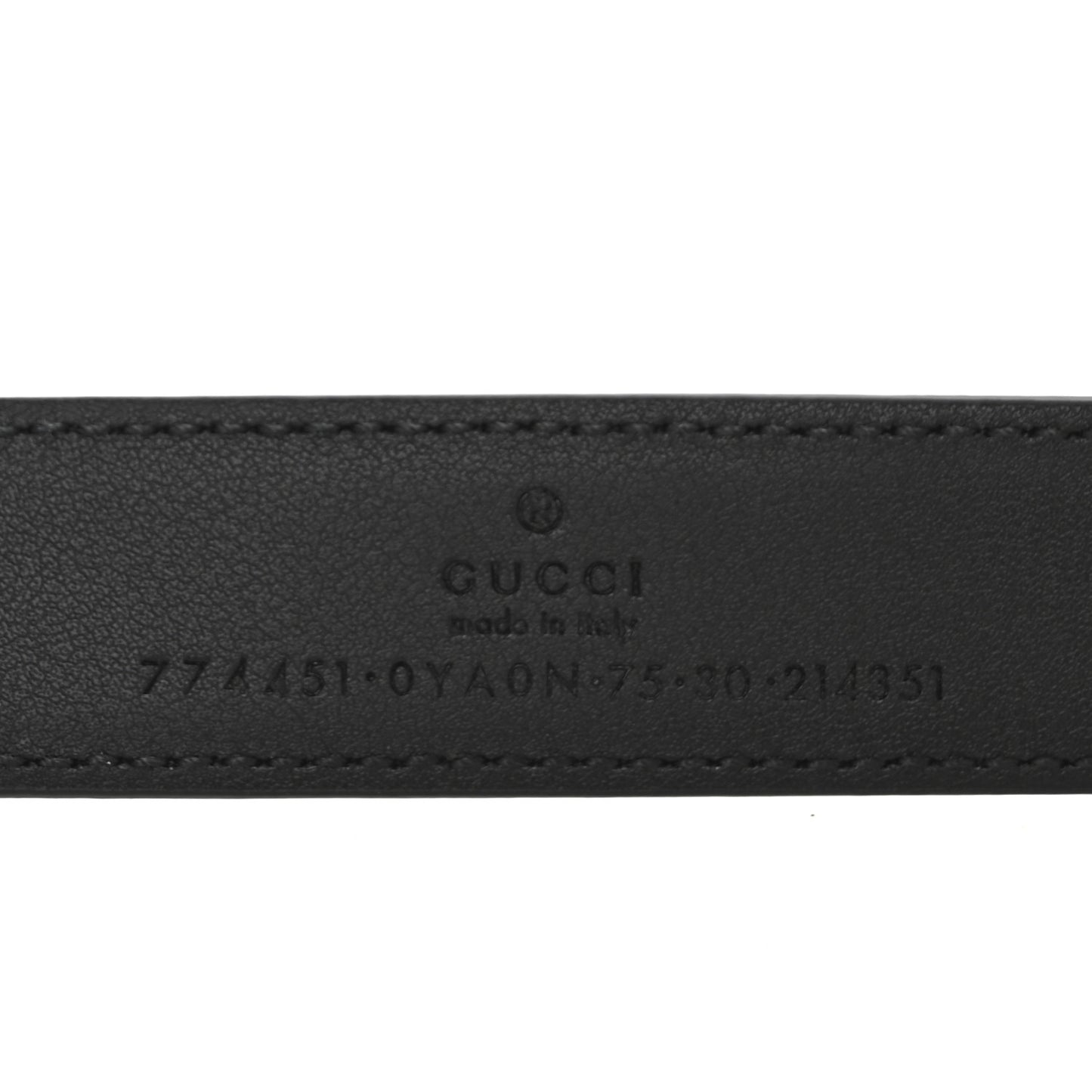 Calfskin Interlocking G Belt 75 30 Black