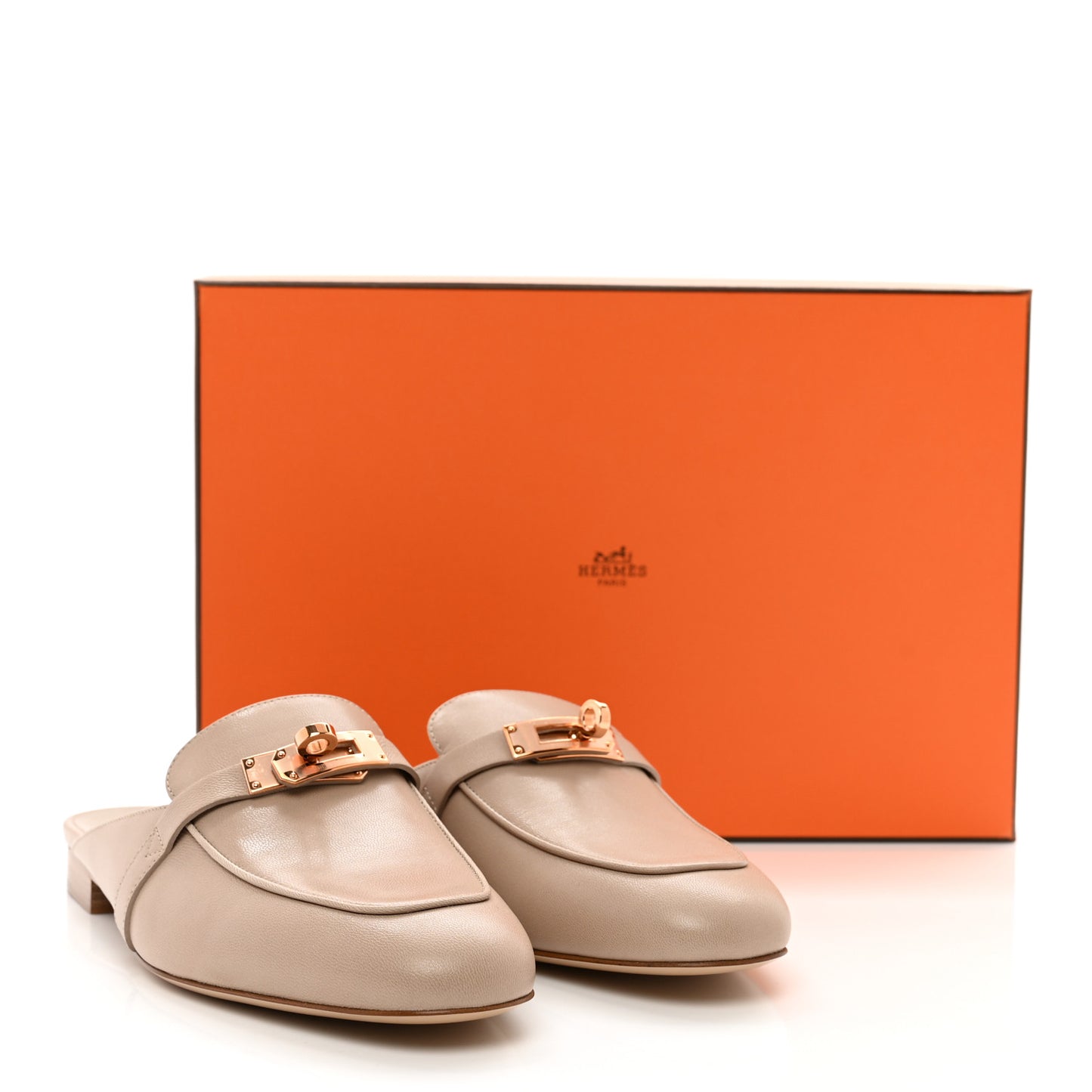 Calfskin Oz Mules 38 Blanc Gomme