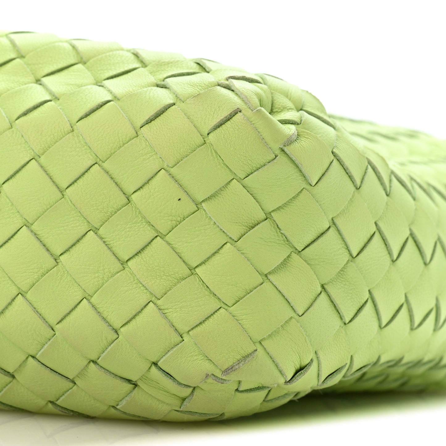 Nappa Intrecciato Small Camera Bag Acid Kiwi