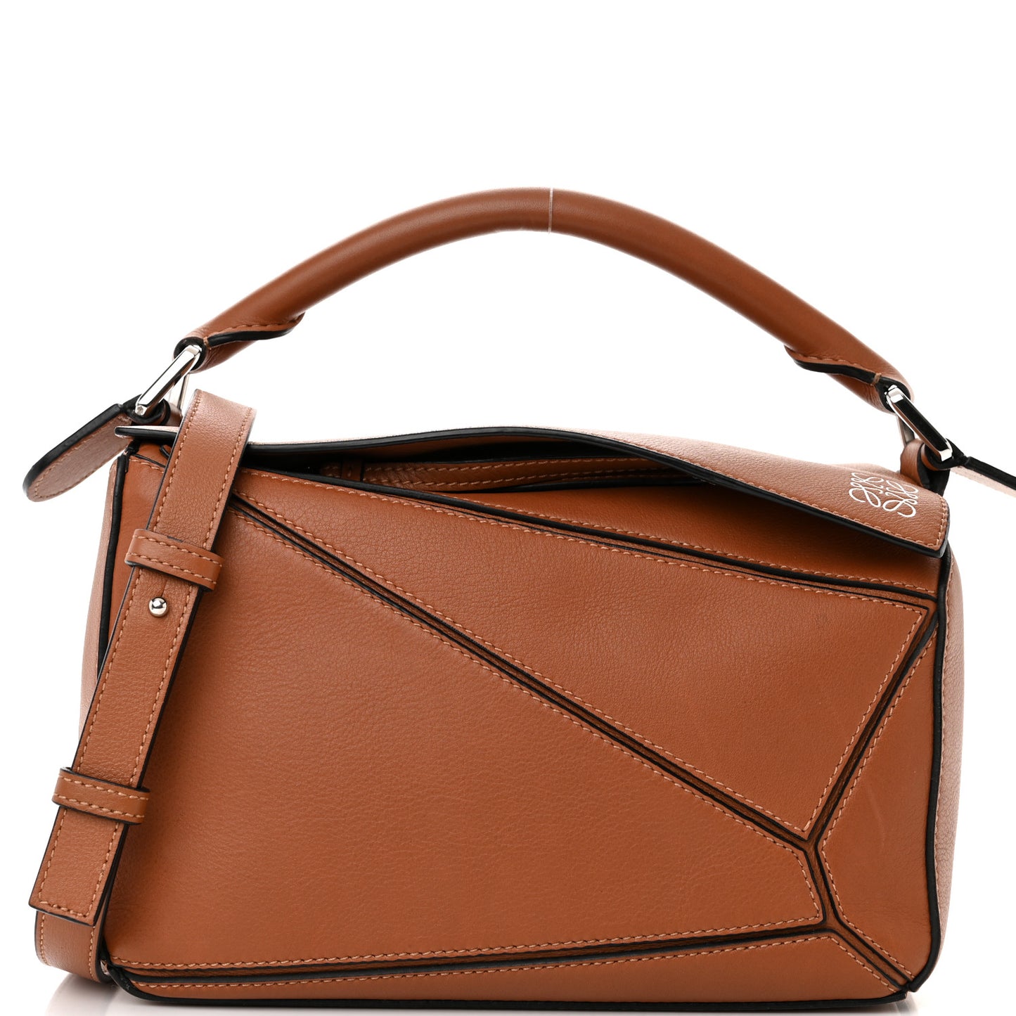 Calfskin Small Puzzle Bag Tan