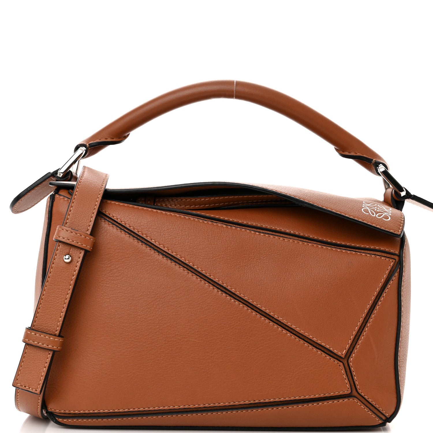 Loewe Calfskin Small Puzzle Bag Tan 7 of 13