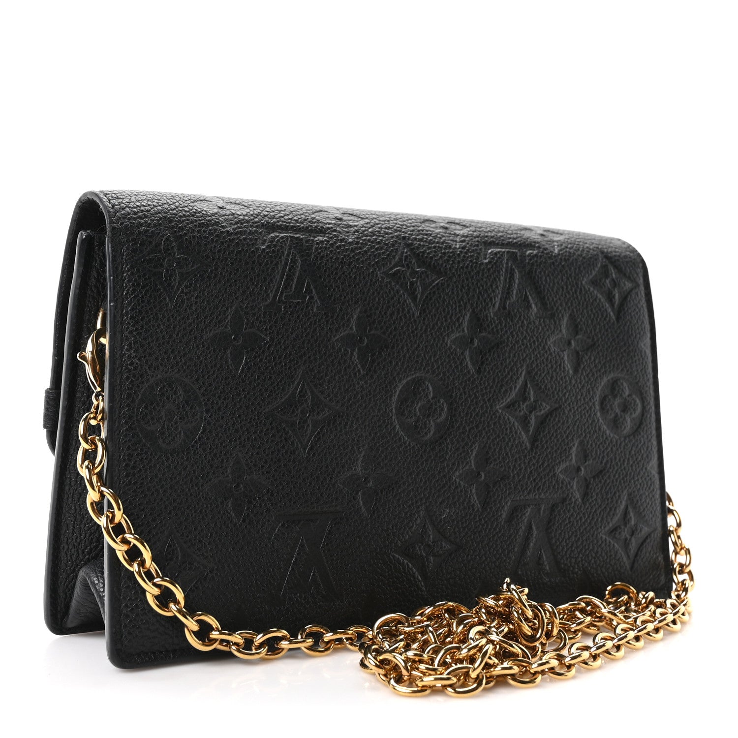 Louis Vuitton Empreinte Vavin Chain Wallet Black 3 of 10