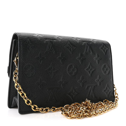 Louis Vuitton Empreinte Vavin Chain Wallet Black 3 of 10