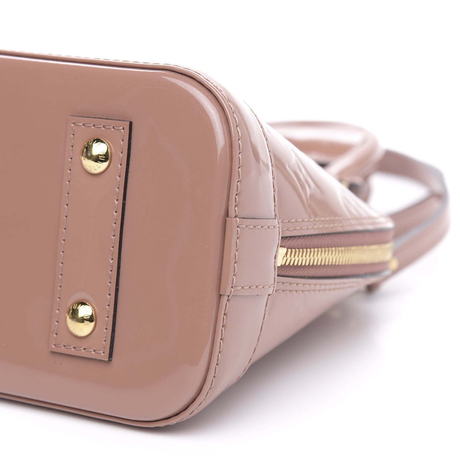 Louis Vuitton Vernis Alma BB Rose Velours 8 of 9