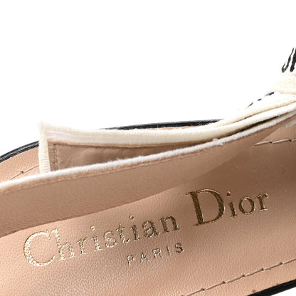 Christian Dior Technical Canvas Ribbon J Adior Slingback 65mm Pumps 38.5 Black 8 of 10