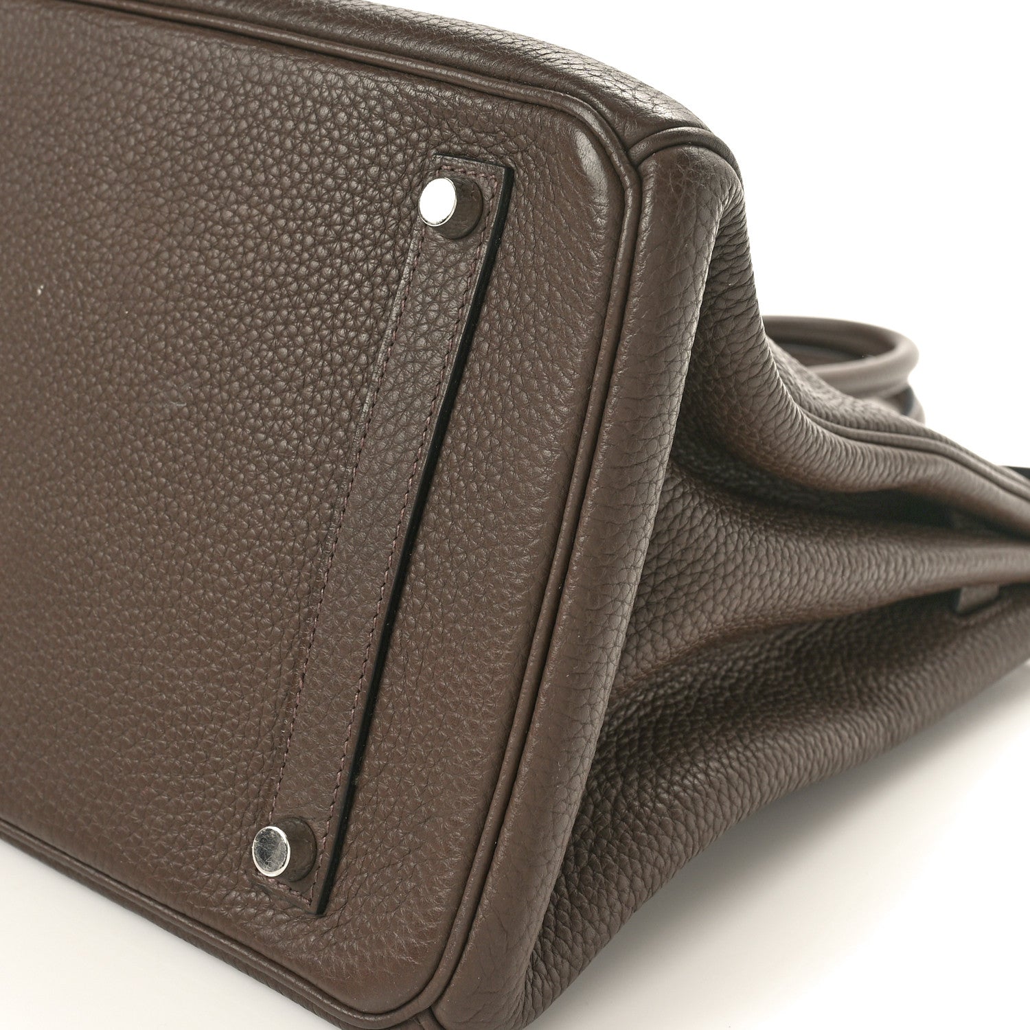 Hermes Taurillon Clemence Birkin 35 Cafe 10 of 10