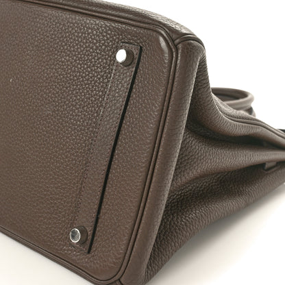 Hermes Taurillon Clemence Birkin 35 Cafe 10 of 10