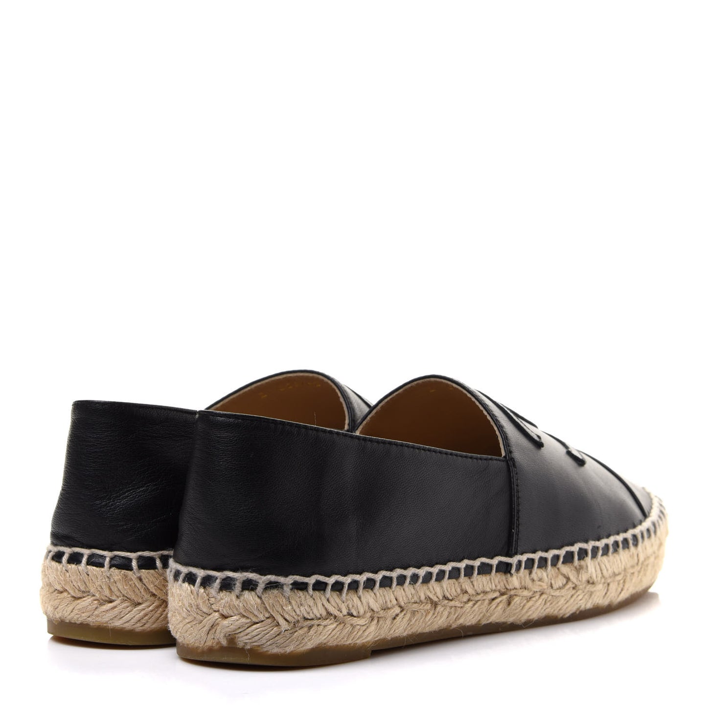 Lambskin CC Espadrilles 36 Black