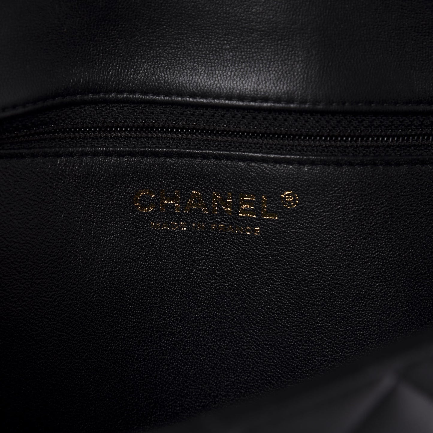 Lambskin Quilted Flap Clutch Black