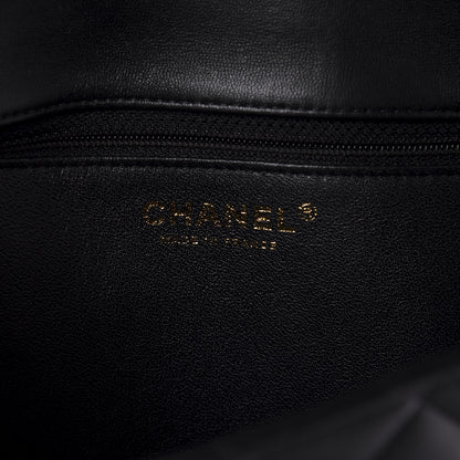 Chanel Lambskin Quilted Flap Clutch Black 8 of 11