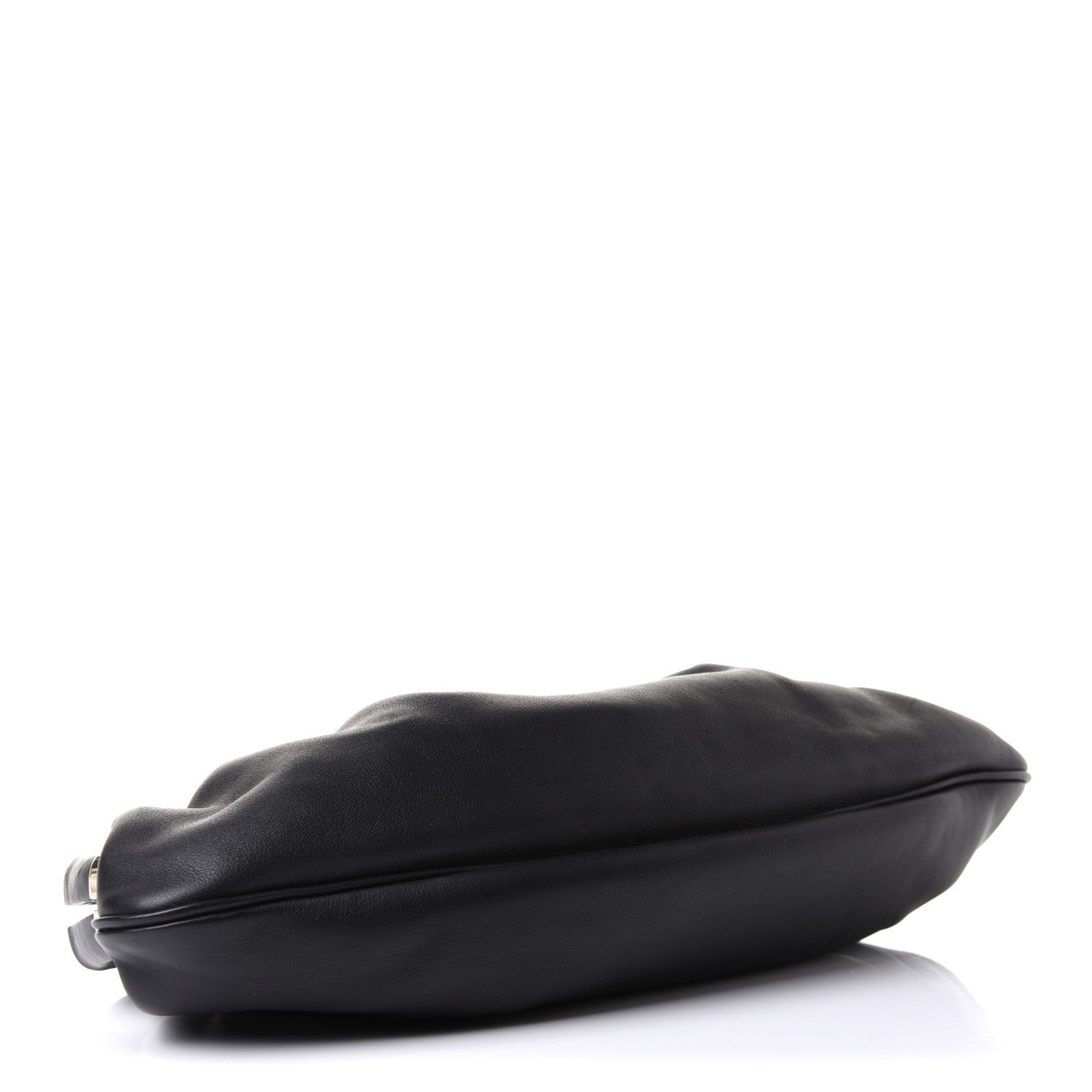 Gucci Calfskin Bamboo Frame Top Tassel Clutch Black 3 of 11