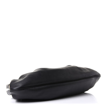 Gucci Calfskin Bamboo Frame Top Tassel Clutch Black 3 of 11