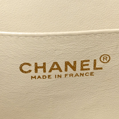 Chanel Lambskin Chocolate Bar Accordion Mademoiselle Ivory 5 of 9