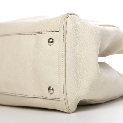 Gucci Pebbled Calfskin Medium Soho Shoulder Bag Off White 10 of 11
