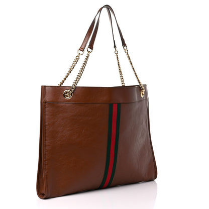 Gucci Calfskin Large Rajah Chain Tote Cuir 4 of 10