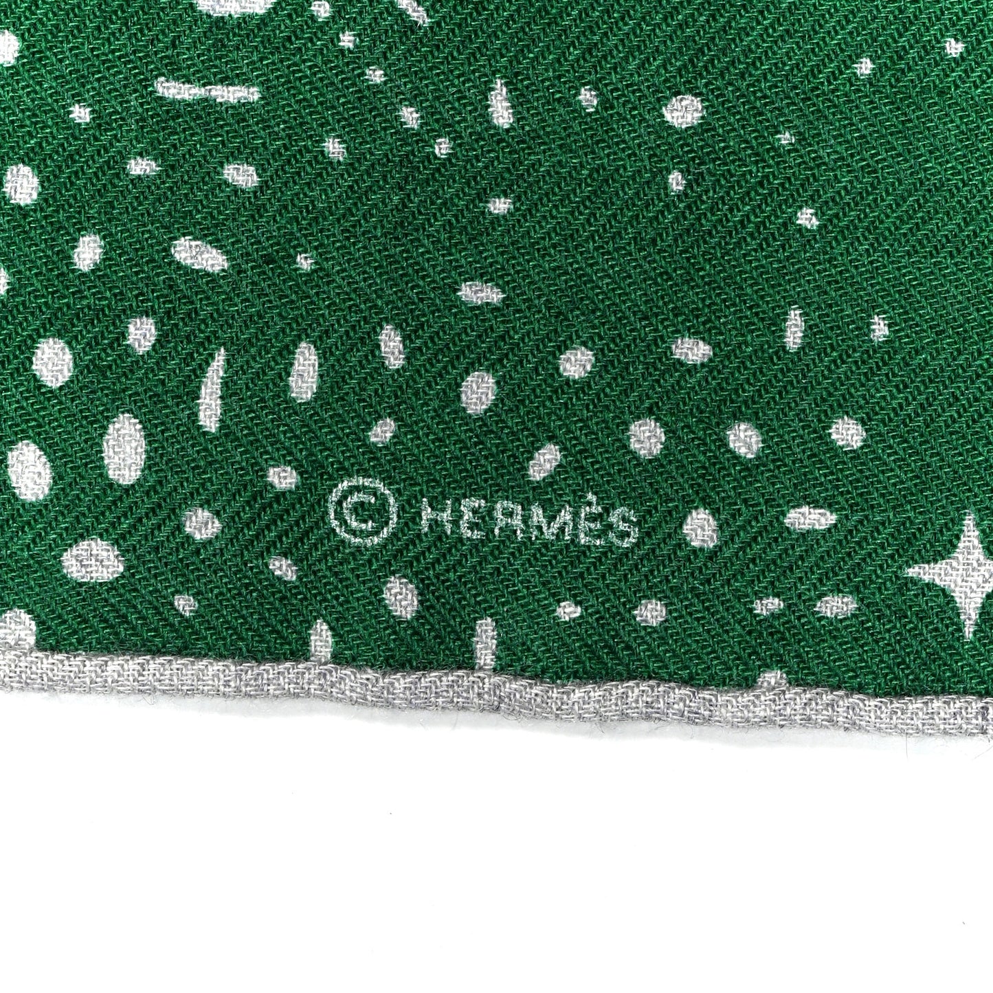 Silk Cashmere Clair De Lune Shawl 140 Green